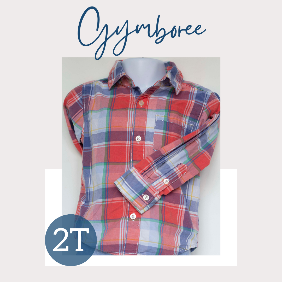 Gymboree Red & Green Flannel Shirt